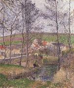 Camille Pissarro The banks of the Viosne at Osny France oil painting artist